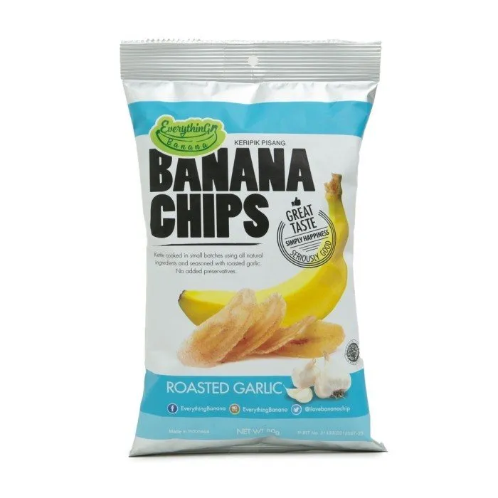 BANANA CHIPS ROASTED GARLIC