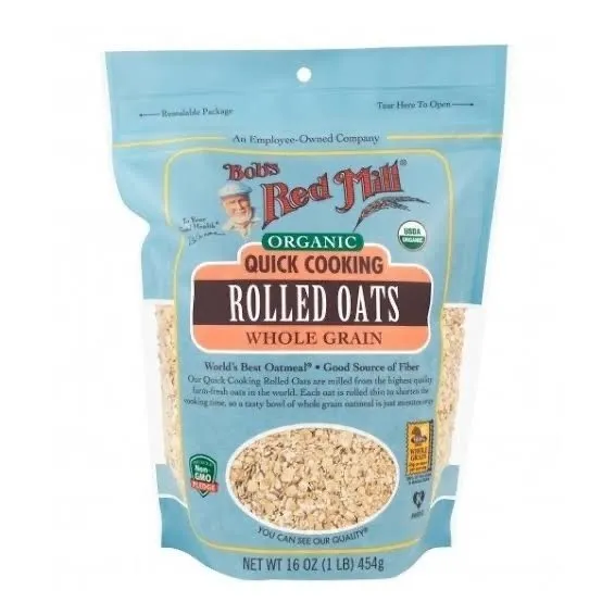 BRM Organik Quick Cooking Rolled Oats 454gr