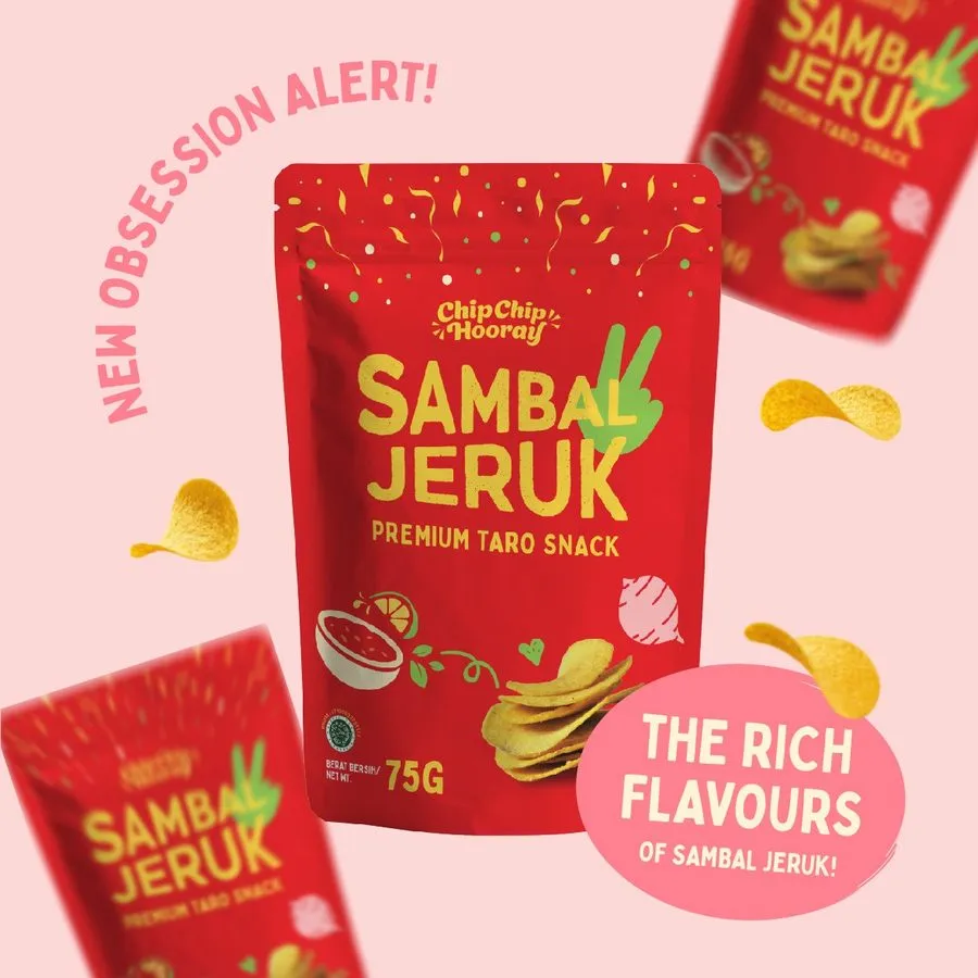 Chip hooray sambal jeruk 75gr