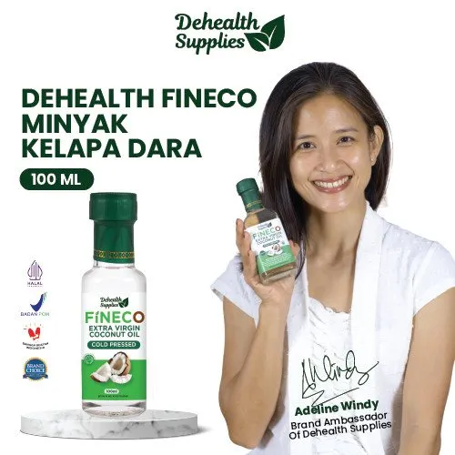 DS- FINECO 100 ML Extra Virgin Coconut Oil (Botol kaca)