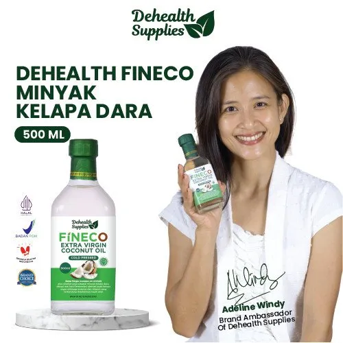 DS- FINECO 500 ML Extra Virgin Coconut OiL (Botol kaca)
