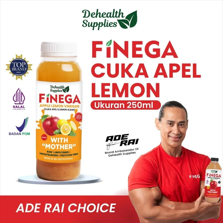 Ds- Finega Cuka Lemon 250ml(Botol Plastik)