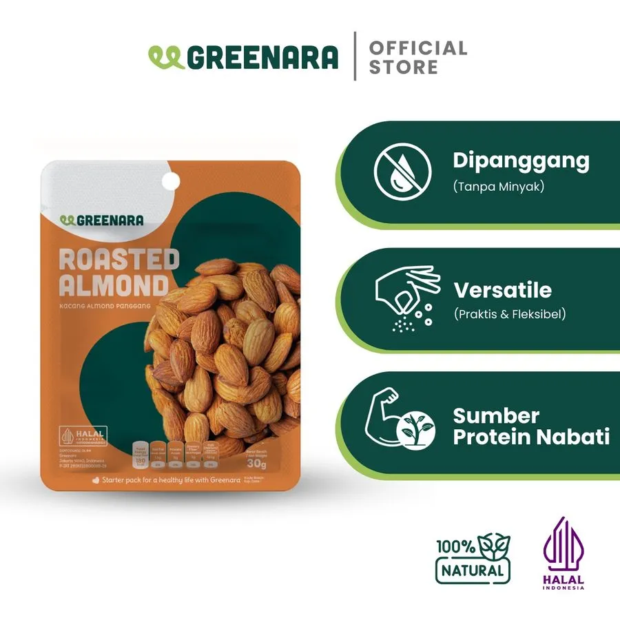 Greenara Roasted almond 30gr