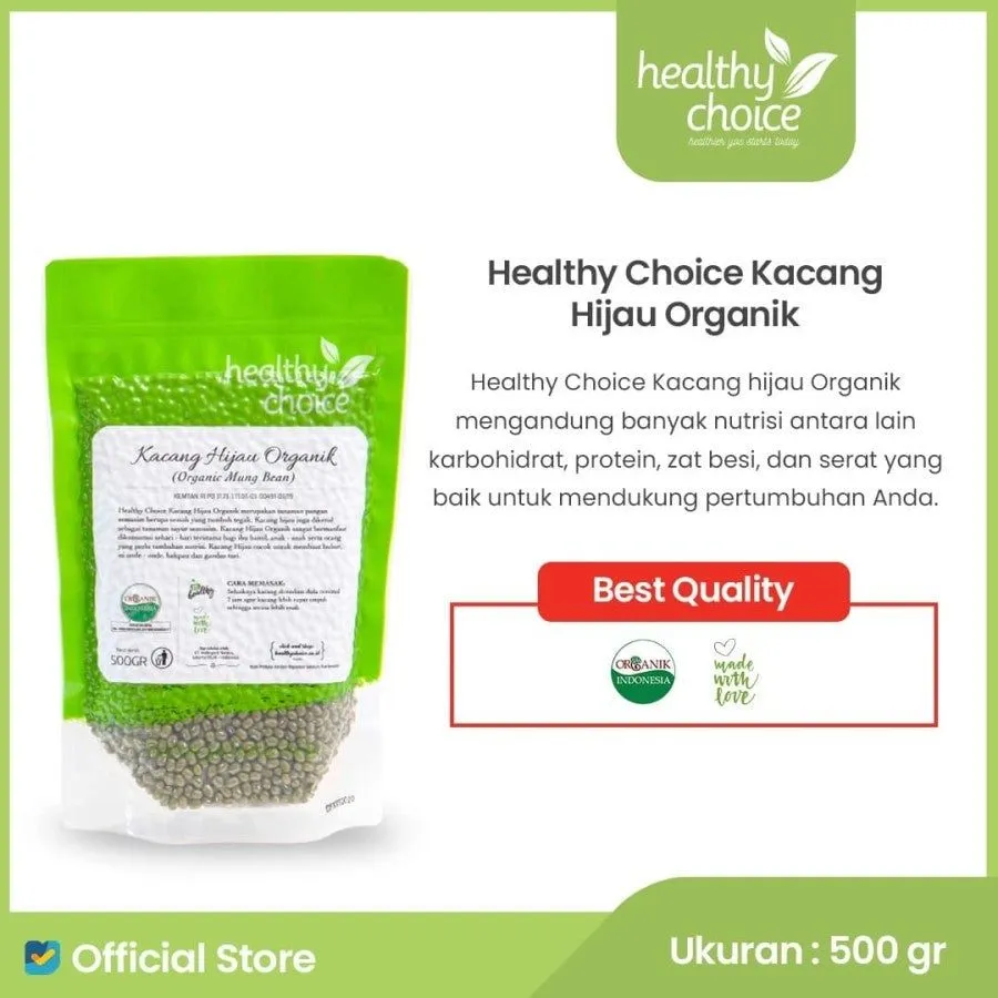 Healthy choice- Kacang hijau organik 500gr