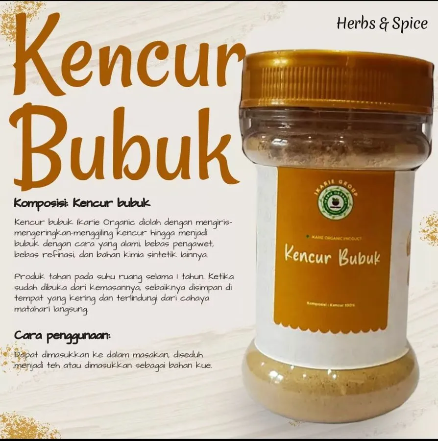 IKARIE- KENCUR BUBUK ORGANIK