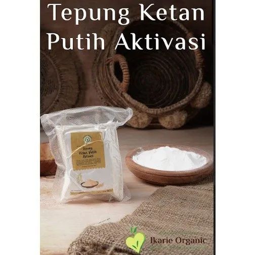 IKARIE ORGANIK- TEPUNG KETAN PUTIH AKTIVASI 250 GR