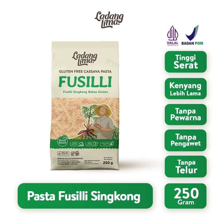 LADANG LIMA- PASTA FUSIILI 250 GR