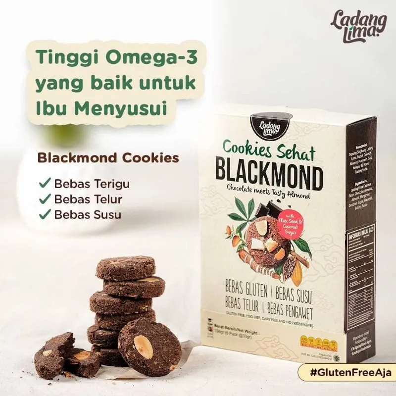 Ladang5- COOKIES BLACKMOND KOTAK ISI 6 SACHET