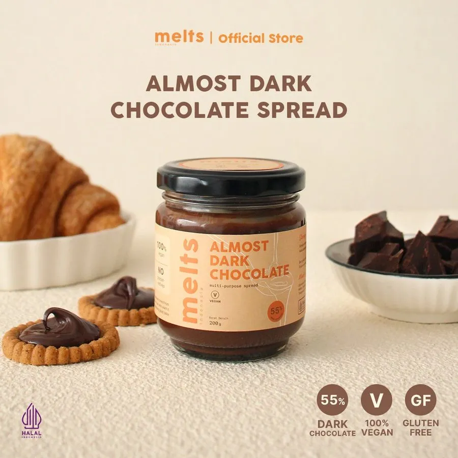 MELTS ALMOST DARK CHOCOLATE