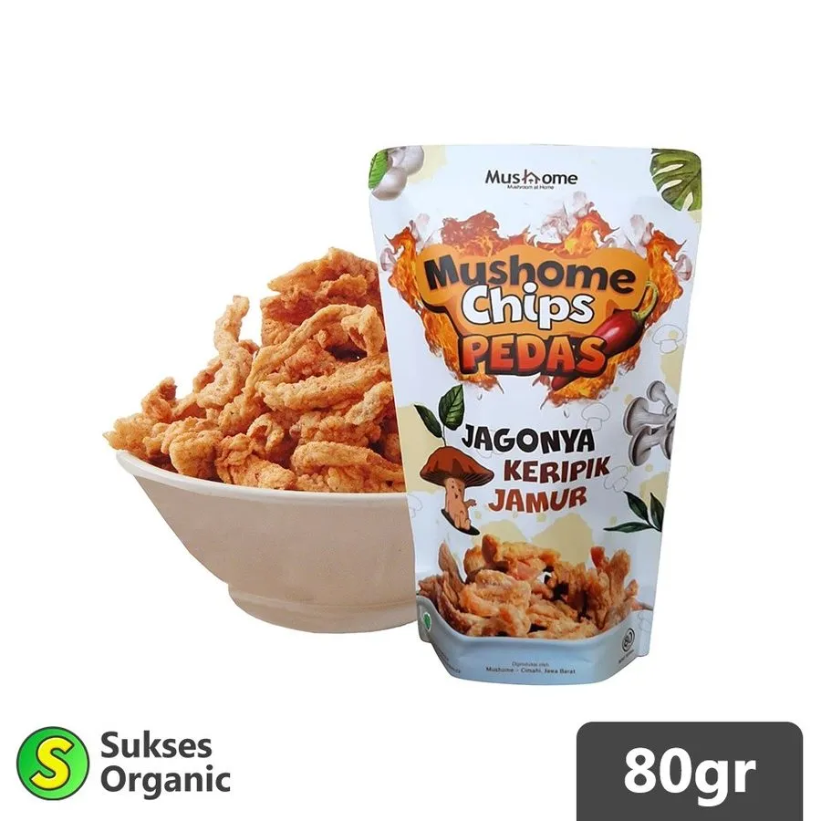 MUSHOME KERIPIK JAMUR PEDAS
