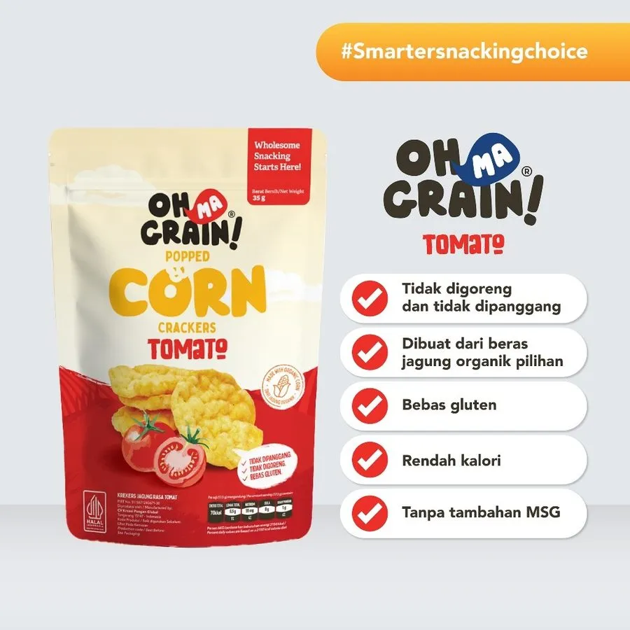 Oh ma grain Corn Tomato 35g