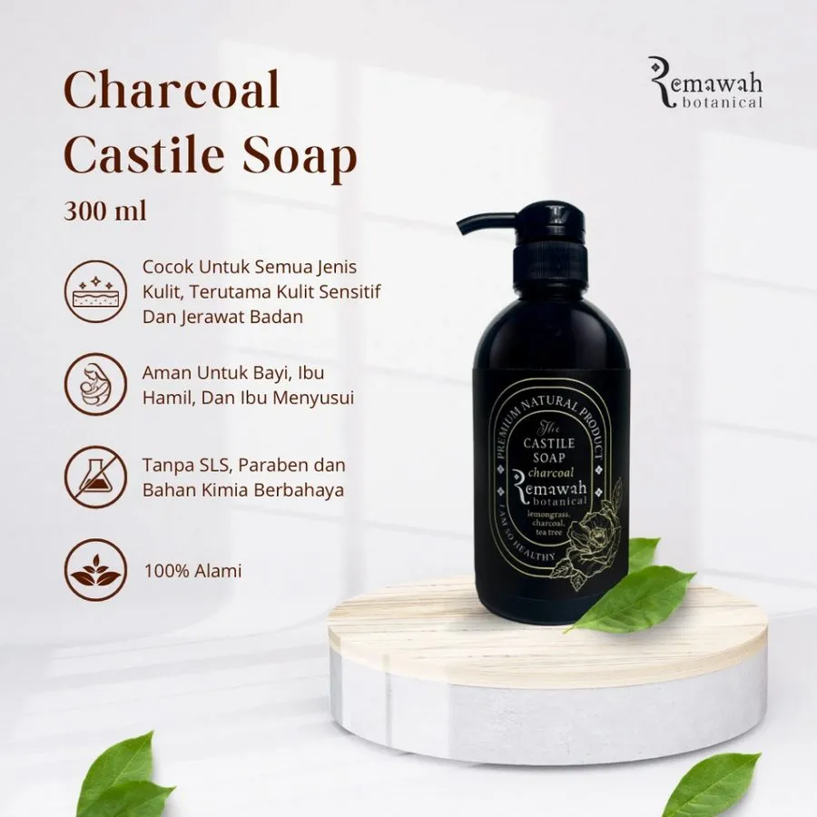 Remawah - Castile Charcoal 250ml