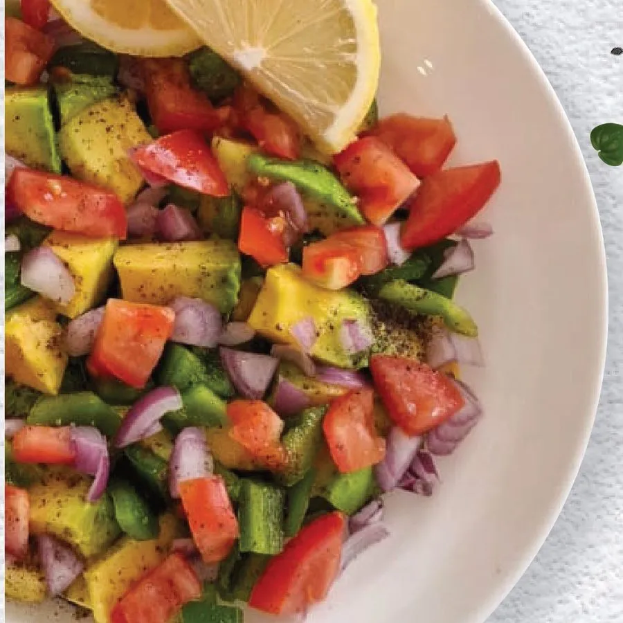 Seasalt & Pepper Avocado Salad omega egg