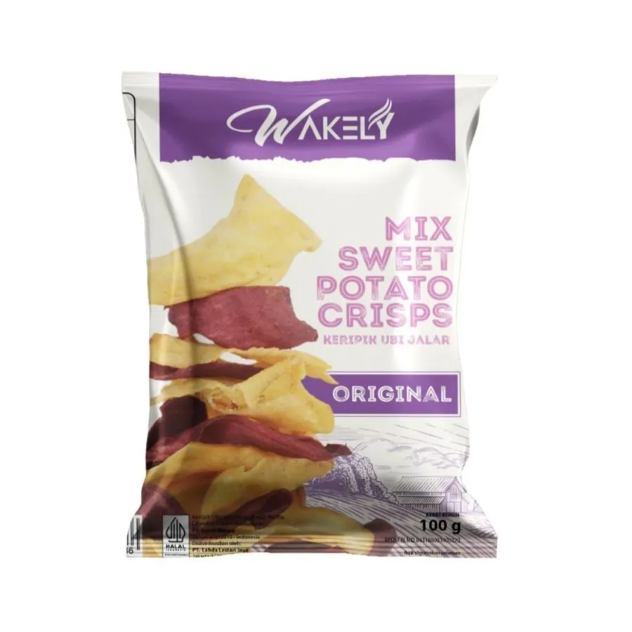 Wakely - Crisps sweet potato original 100gr